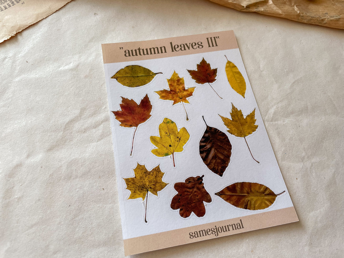 Herbstblätter III Stickersheet