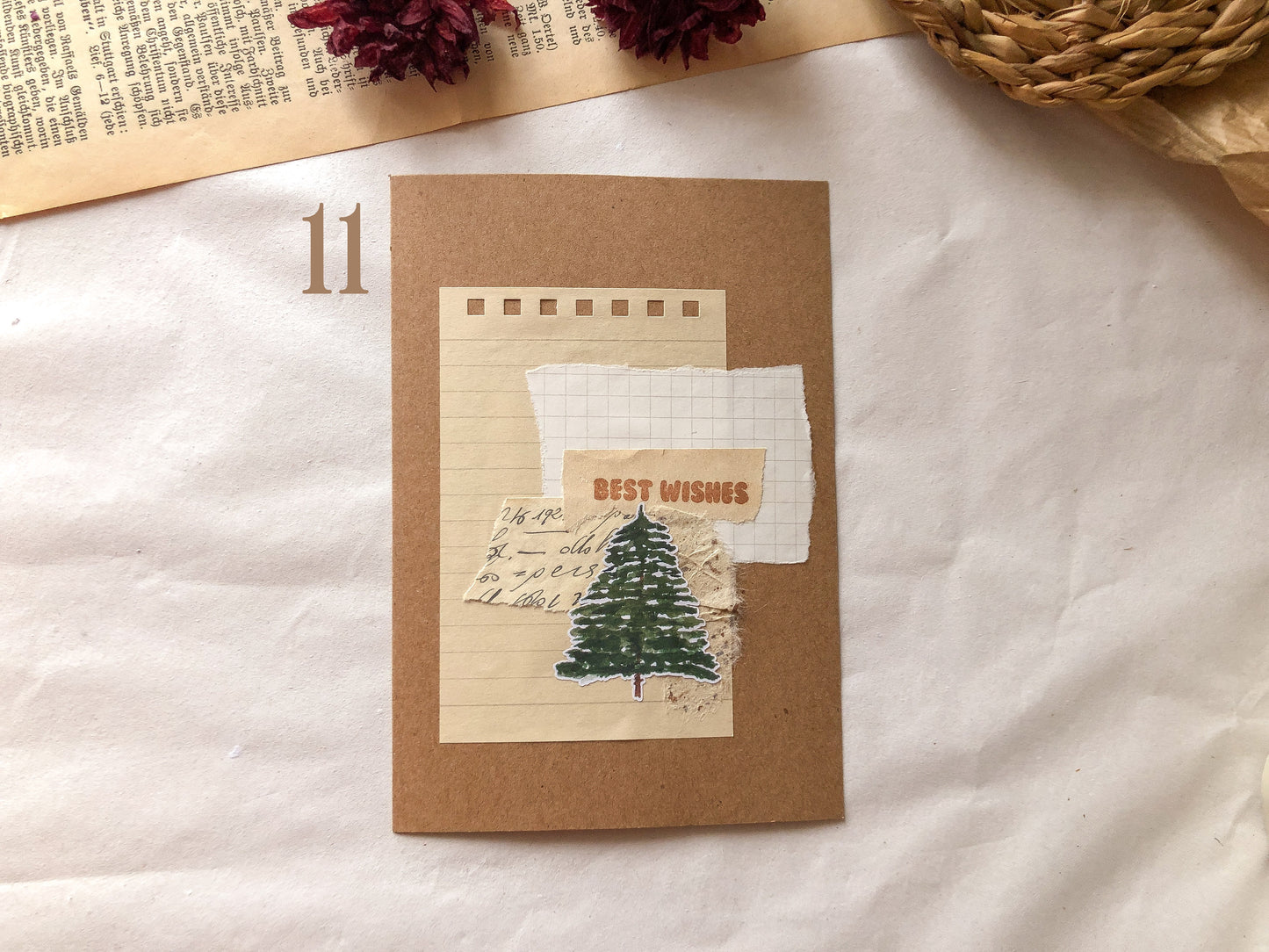 Dekorierte Postkarten Weihnachten - samesjournal