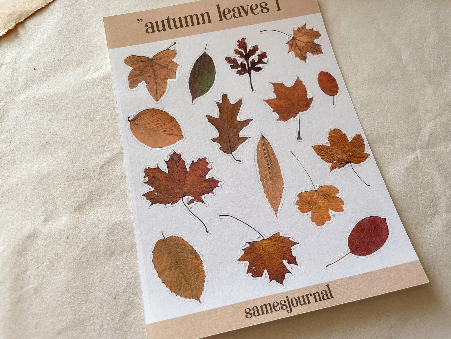 Herbstblätter I Stickersheet