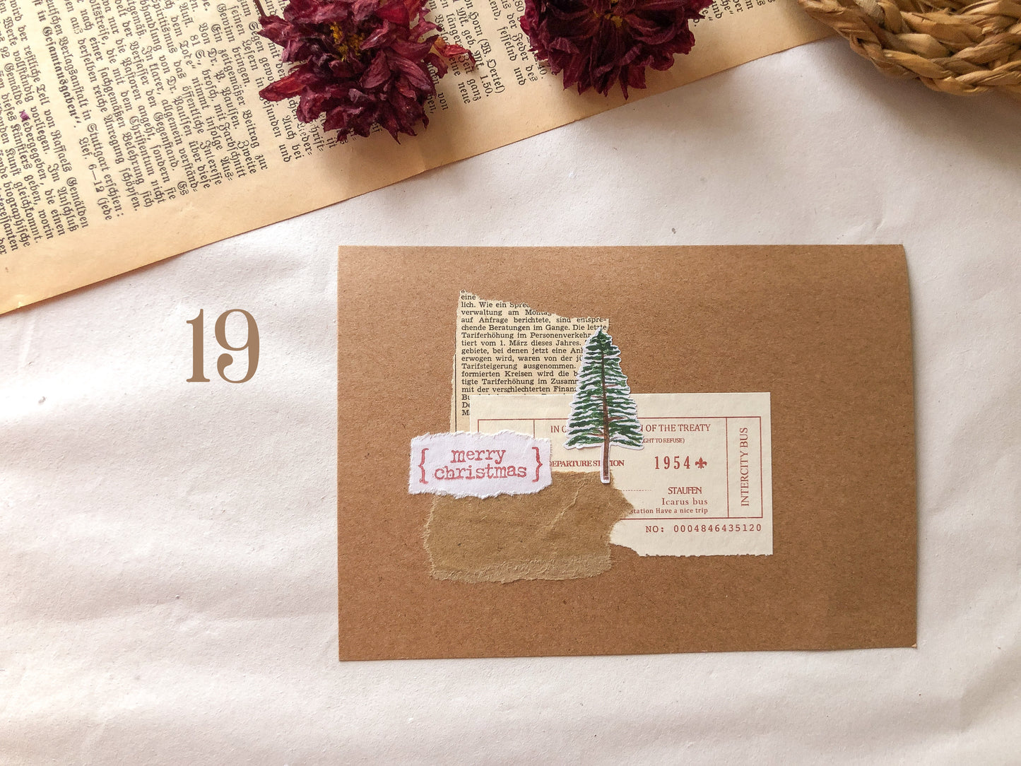 Dekorierte Postkarten Weihnachten - samesjournal