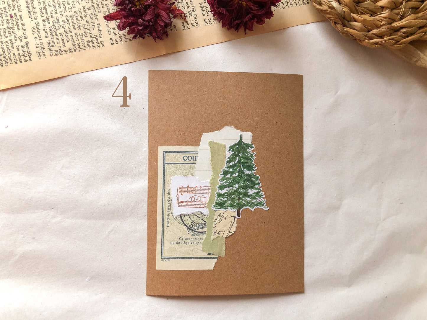 Dekorierte Postkarten Weihnachten - samesjournal