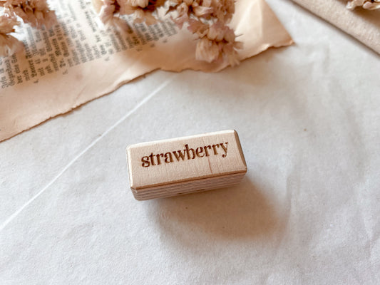 Holzstempel "strawberry"