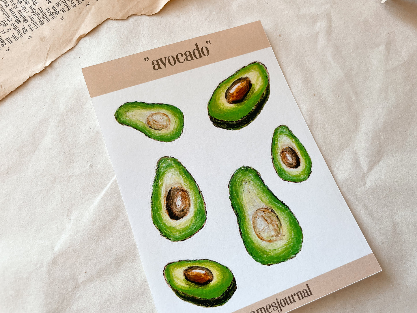 Avocado Stickersheet - samesjournal