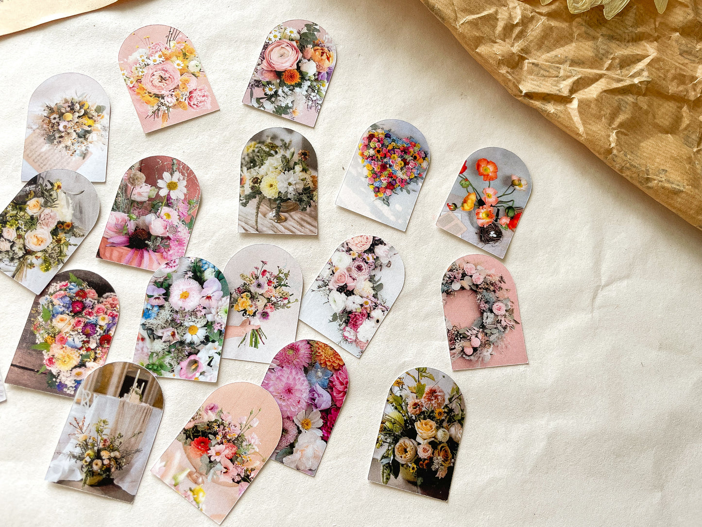 Bunte Blumen Sticker Set - mit Annas Blumenpoesie