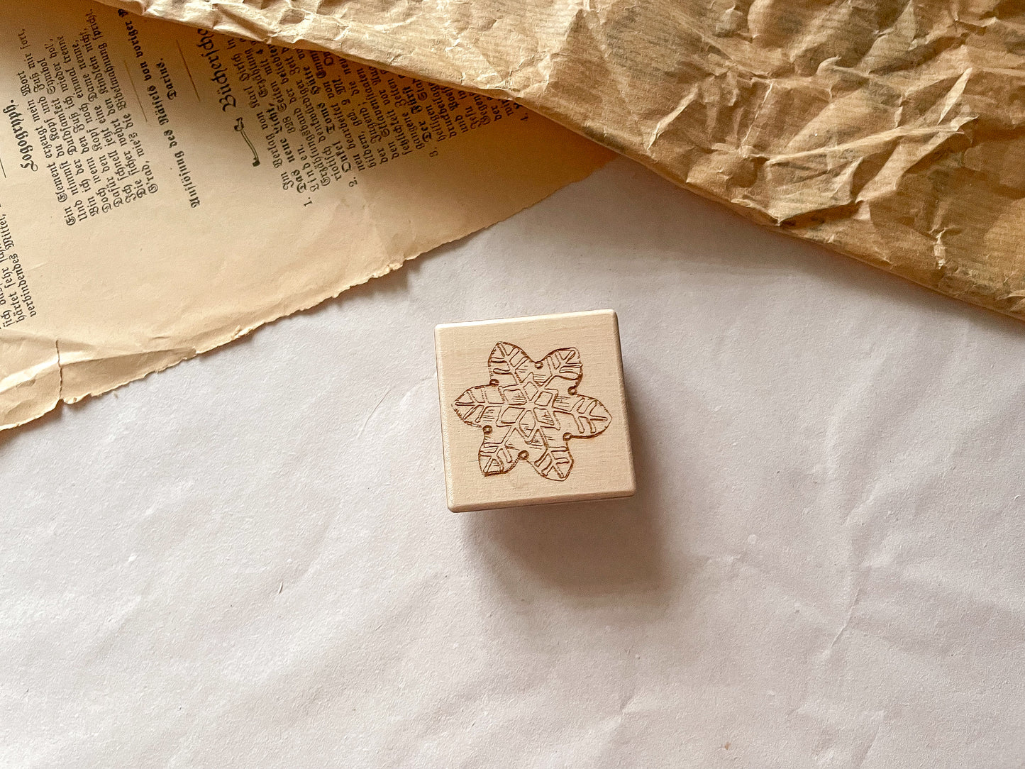 Wooden stamp frosty, stamp, laser stamp, samesjournal