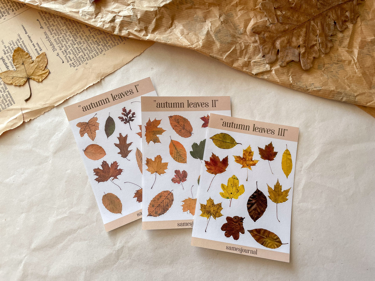 Herbstblätter I Stickersheet