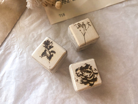 Holzstempel Mini Blumen