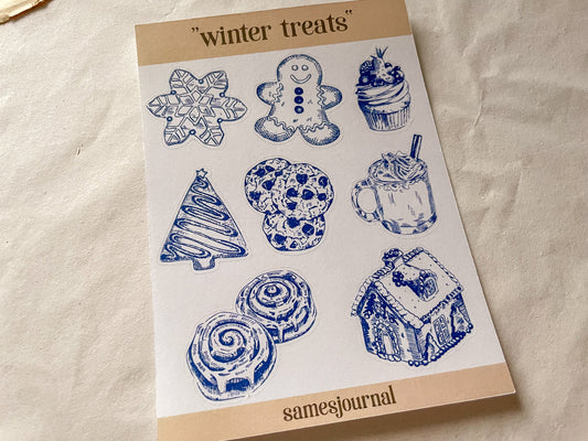 Vintage Library Sticker Sheet, Library, Typewriter