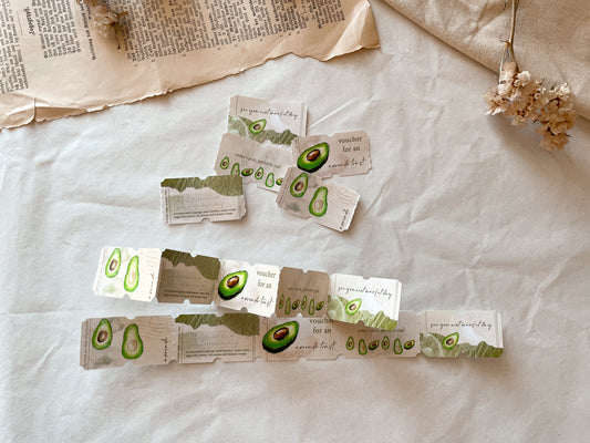Kleine Avocado Tickets Sticker