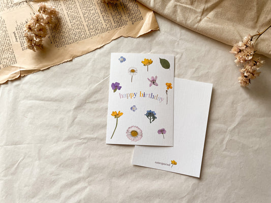 Postkarte "happy birthday"