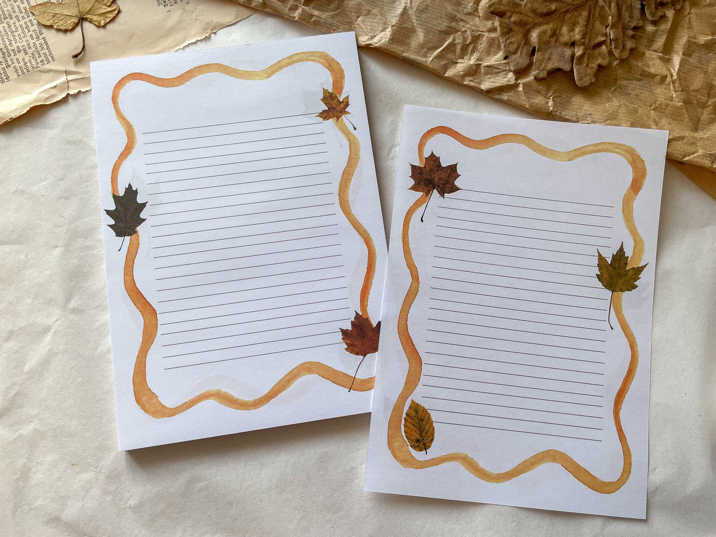 Block Briefpapier Herbst