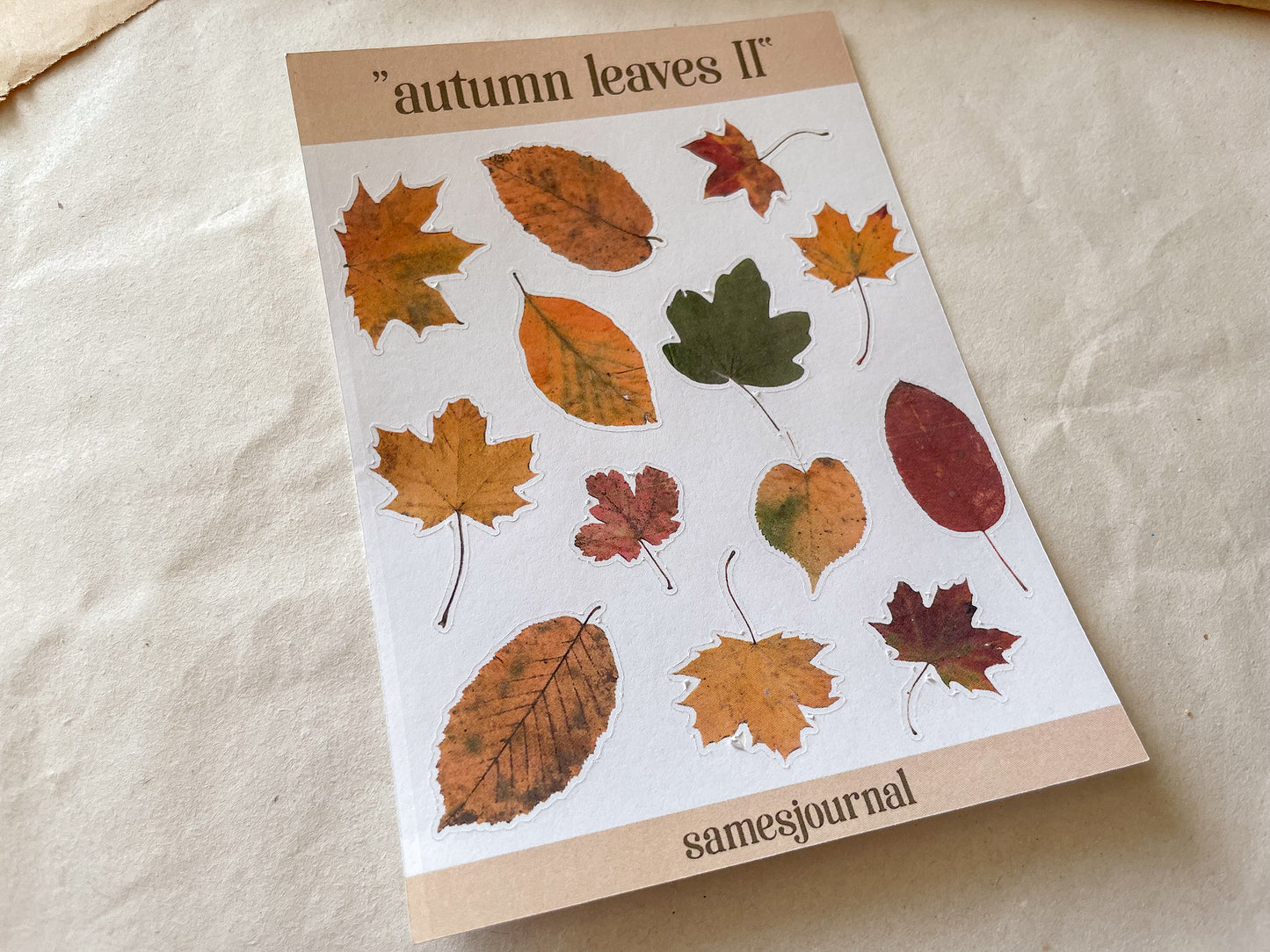Herbstblätter II Stickersheet