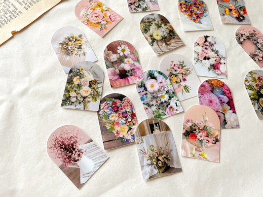 Bunte Blumen Sticker Set - mit Annas Blumenpoesie