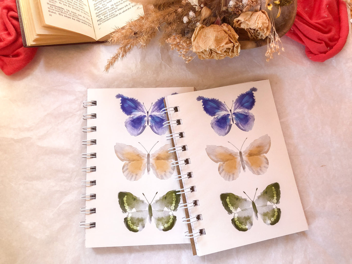 Notizbuch, Schmetterlinge, 25/50 Seiten, Notizblöcke, Buch, samesjournal