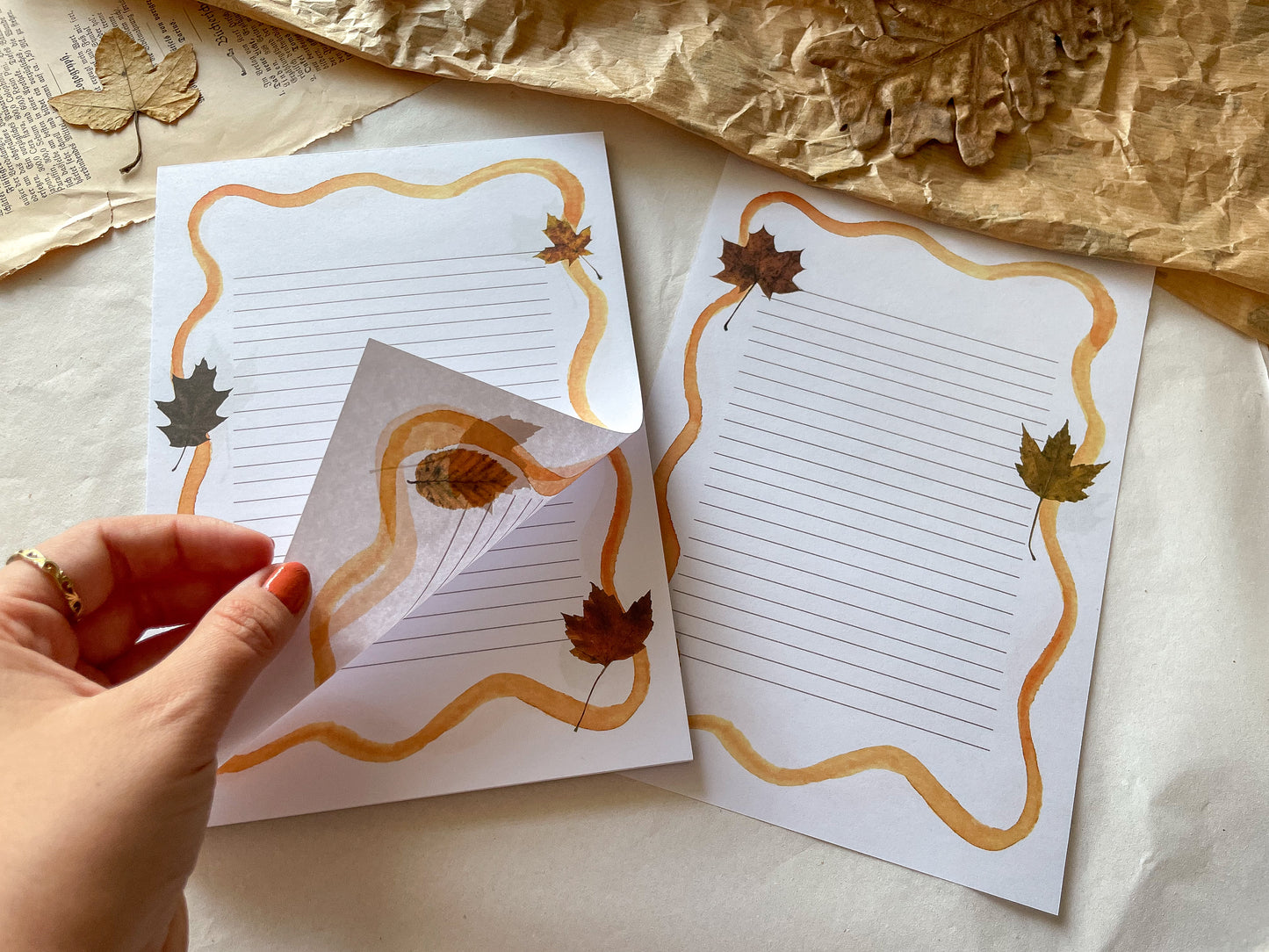 Block Briefpapier Herbst