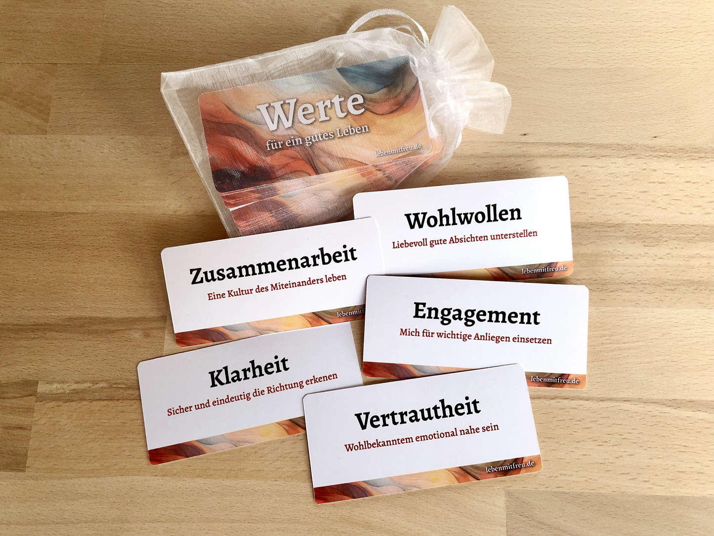 Cartes de valeurs 50 cartes avec des valeurs pour une bonne vie :