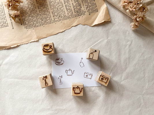 Holzstempel Mini Kaffee Date