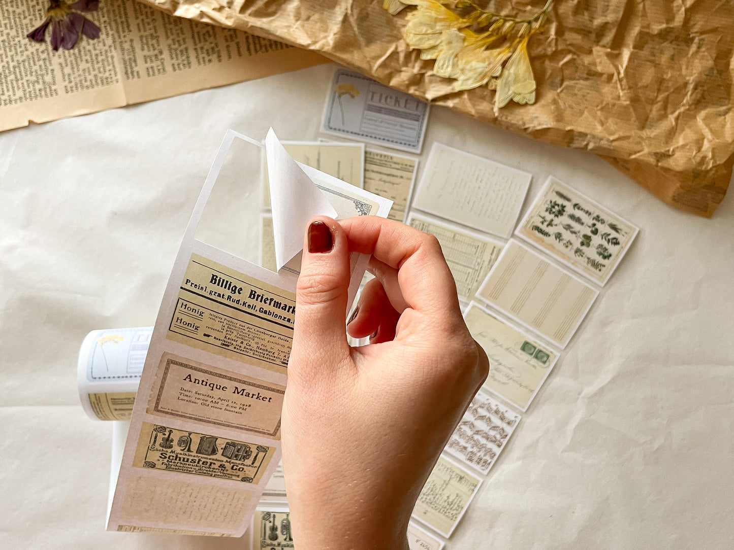 Vintage Ticket Sticker Tape