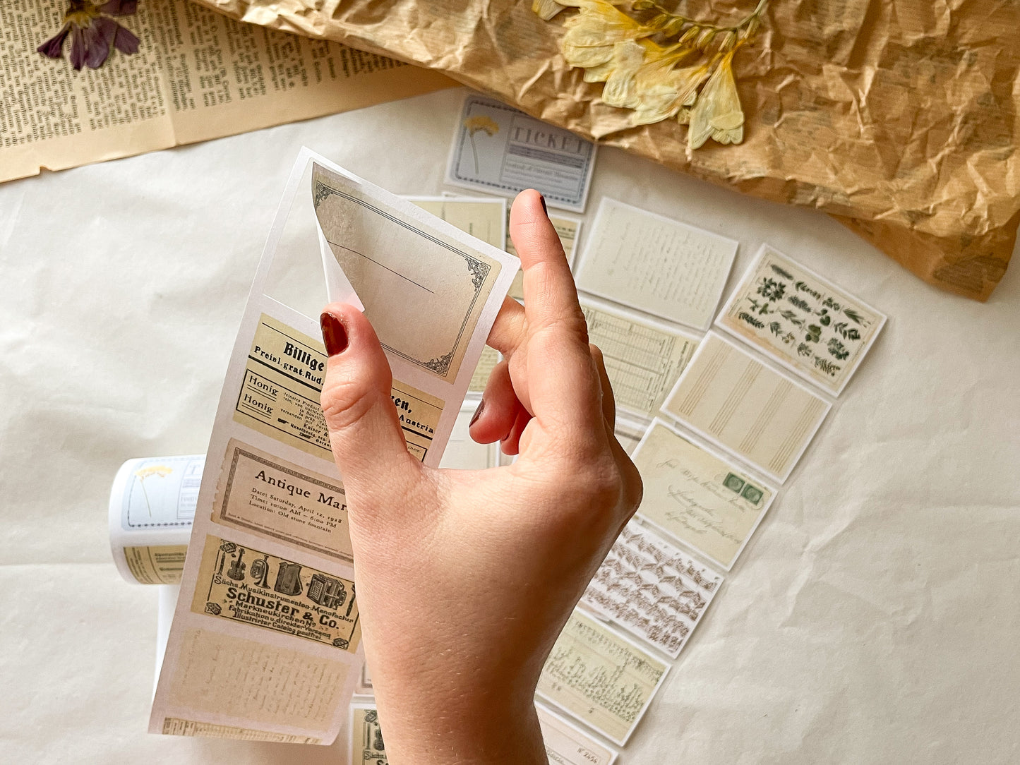Vintage Ticket Sticker Tape
