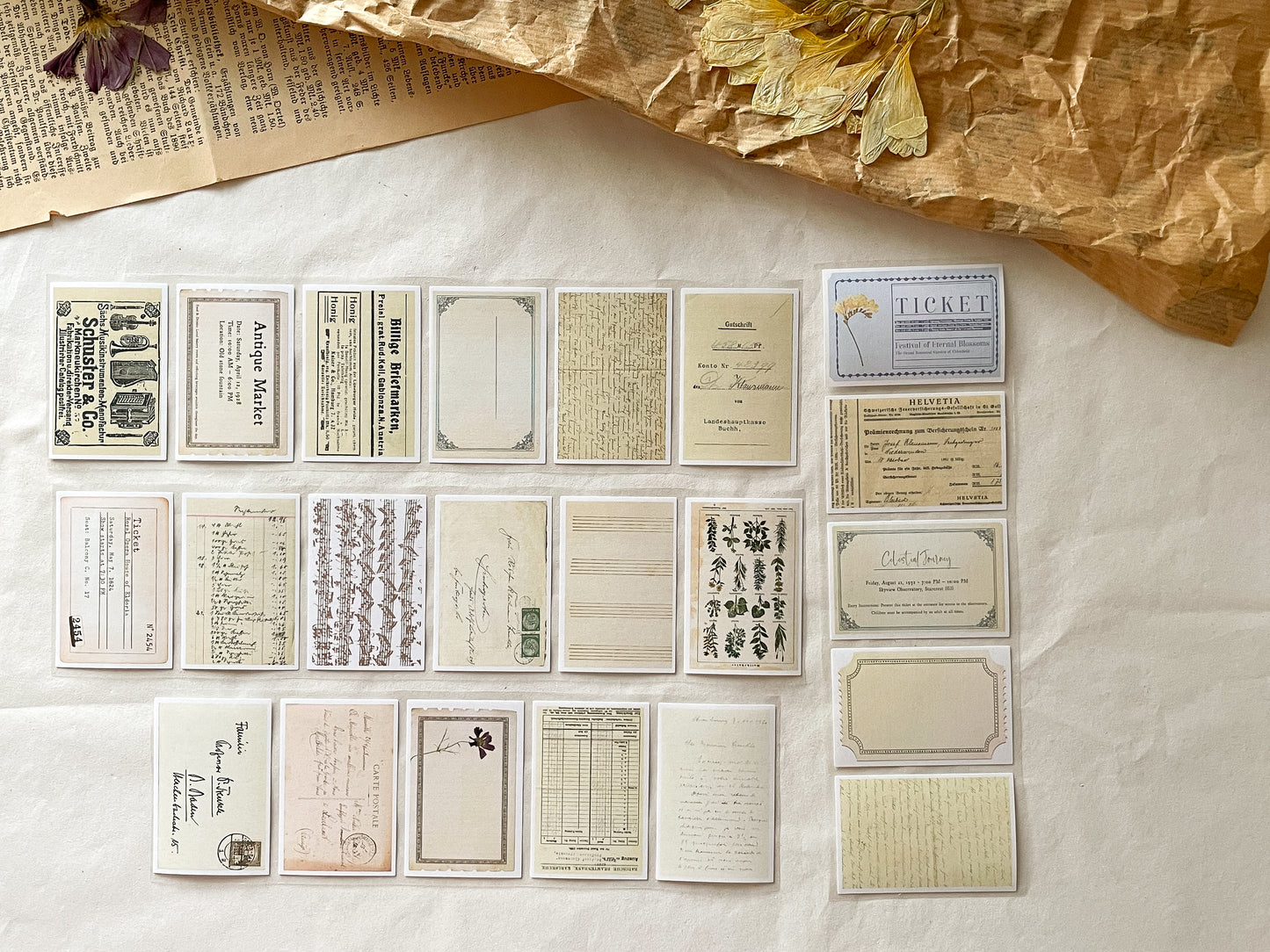 Vintage Ticket Sticker Tape