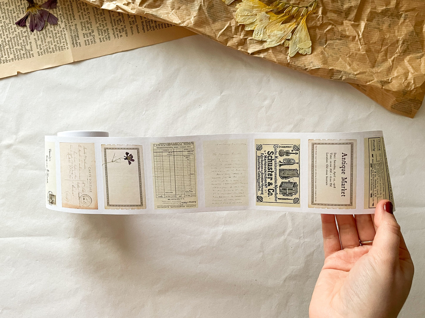 Vintage Ticket Sticker Tape