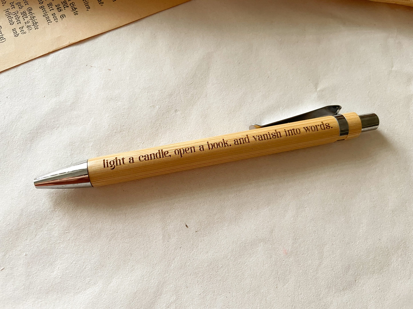 Stylo à bille vintage, stylo, bois