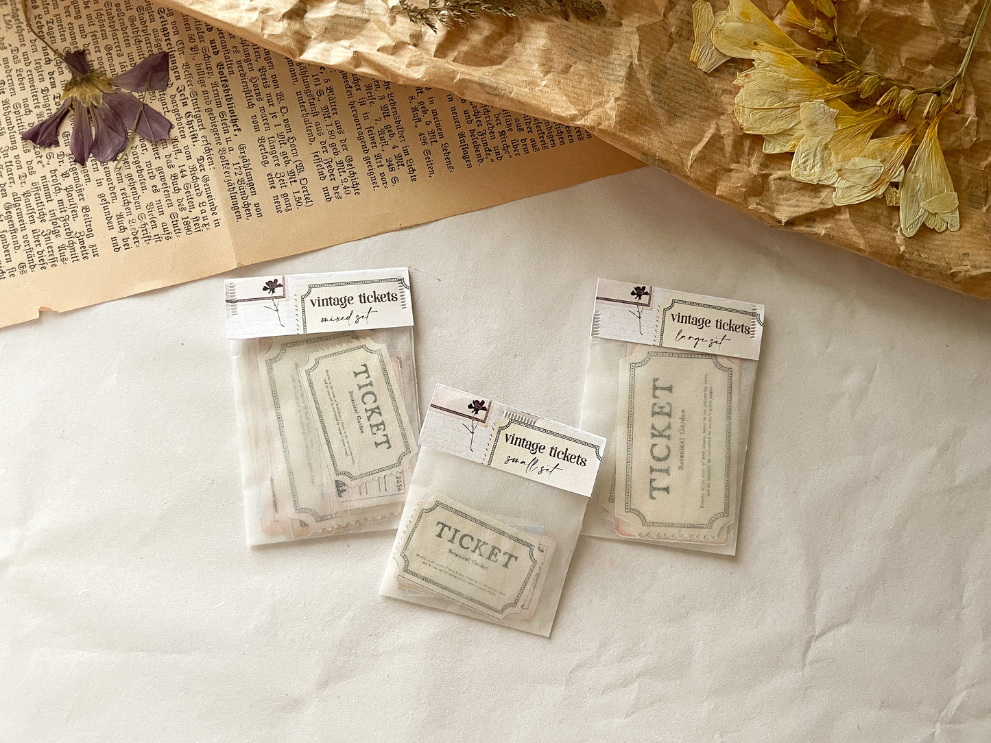Autocollants de billets vintage