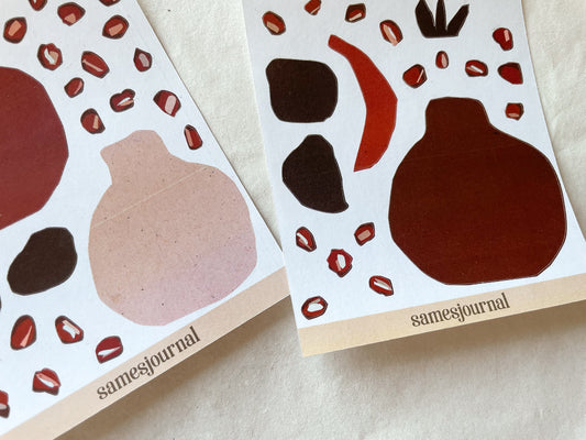 Granatapfel B-Ware Sticker Set