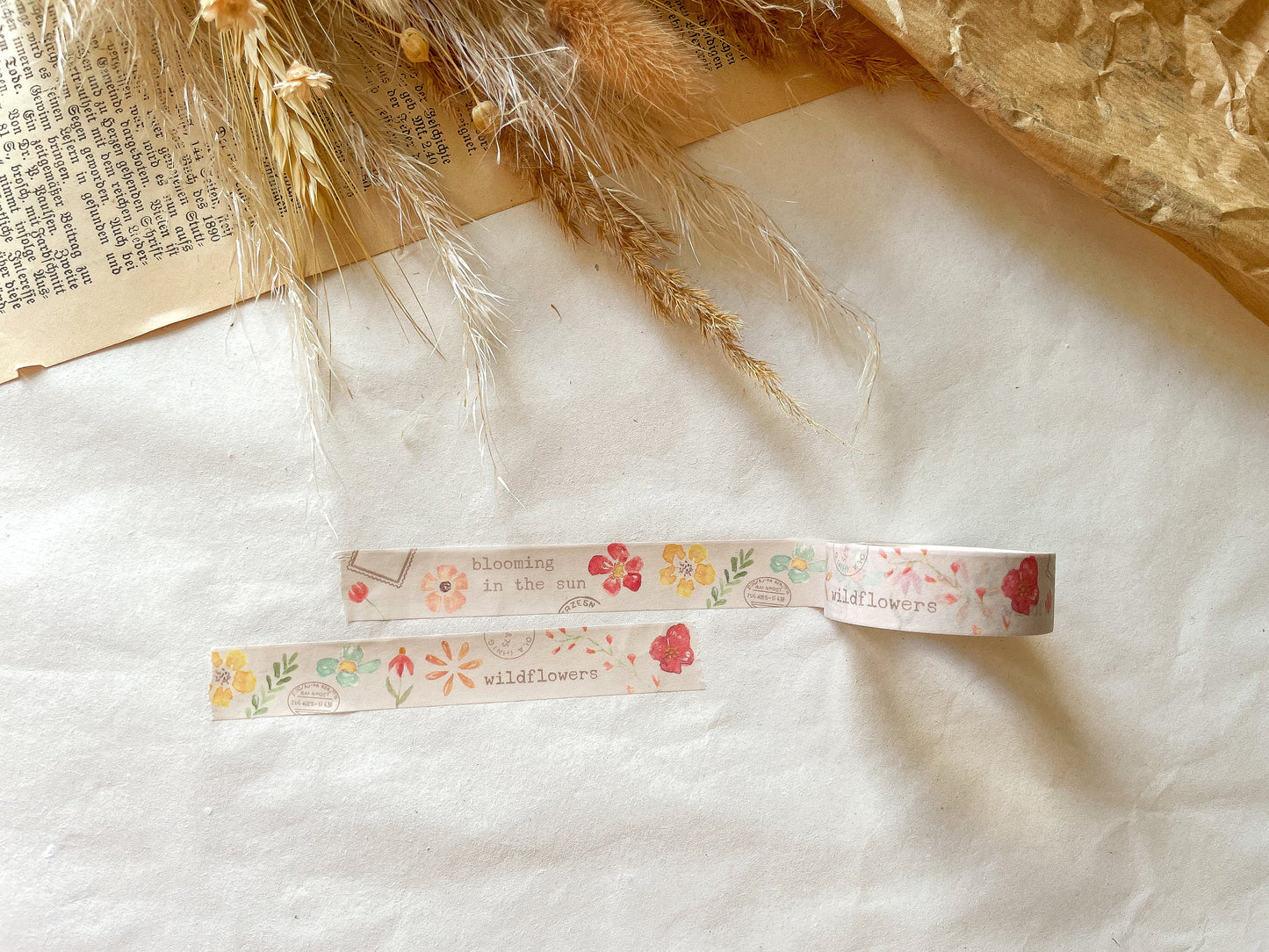 Washi Tape Wildblumen, Klebeband, Blumen, Blüten, Washis, Papier Washi, - samesjournal