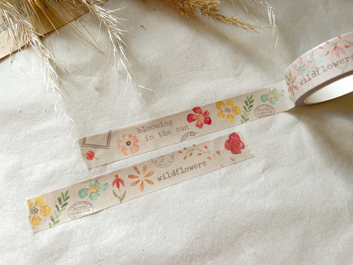 Washi Tape Wildblumen, Klebeband, Blumen, Blüten, Washis, Papier Washi, - samesjournal