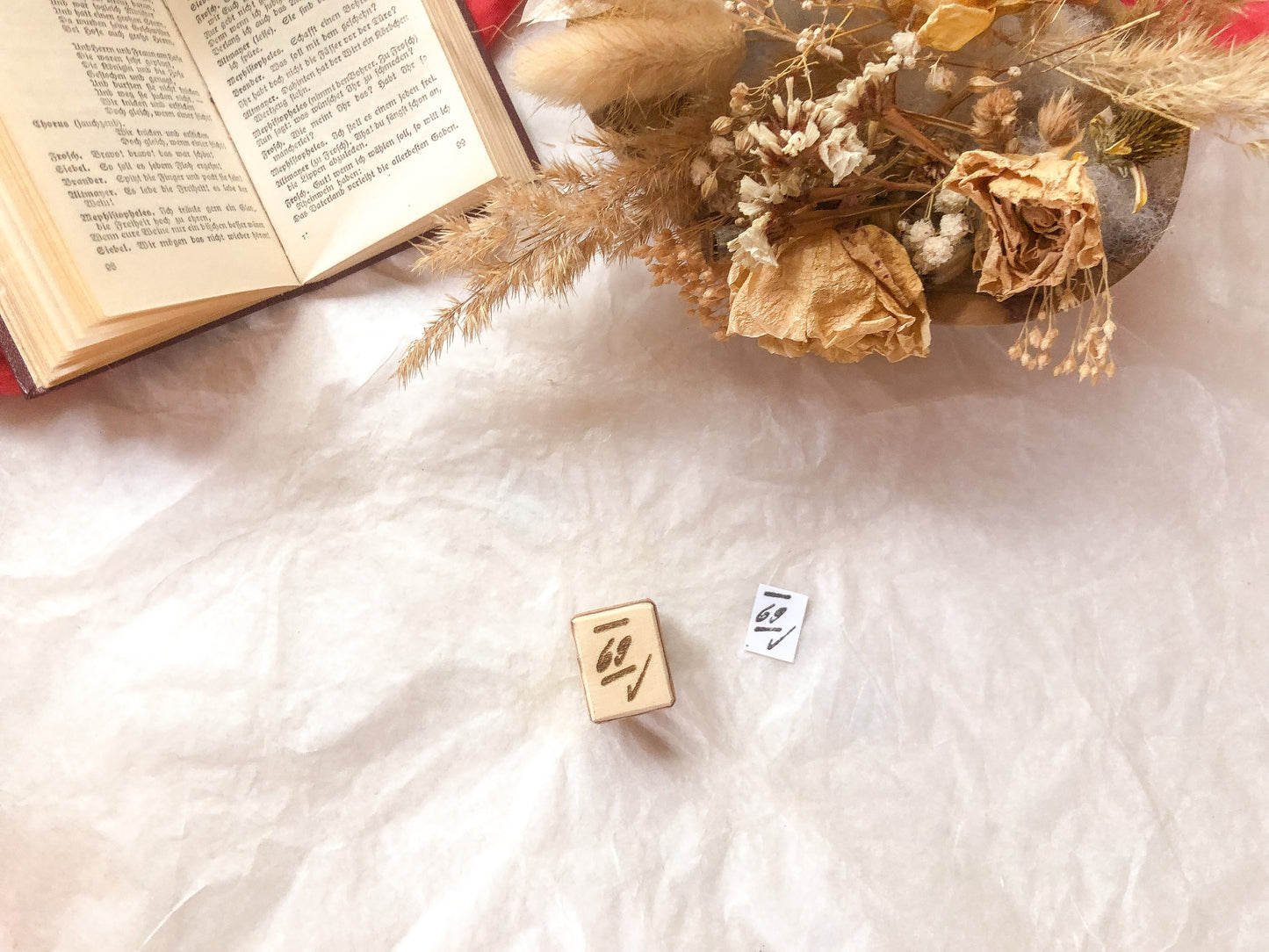 Holzstempel Zahlen, Stempel, Laserstempel, 69, vintage, samesjournal Aktiv