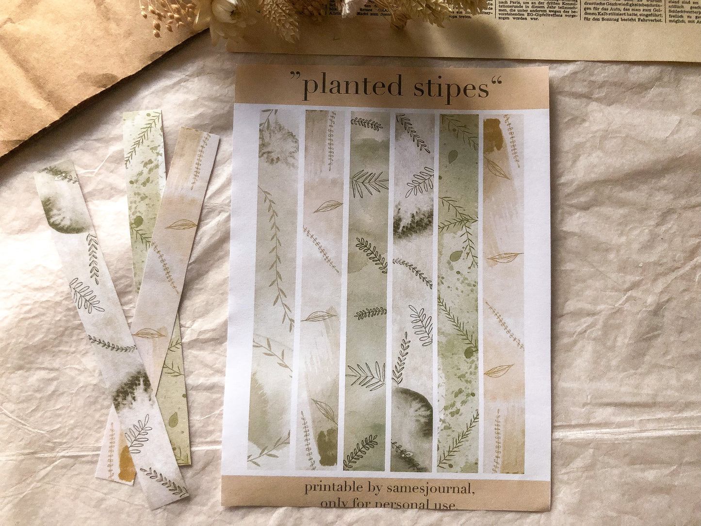 Printable "planted stripes"