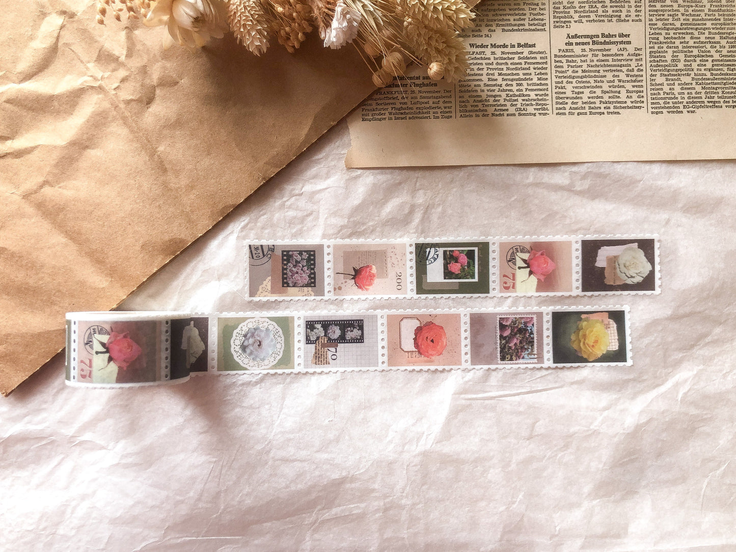Stamp Washi Tape Rose