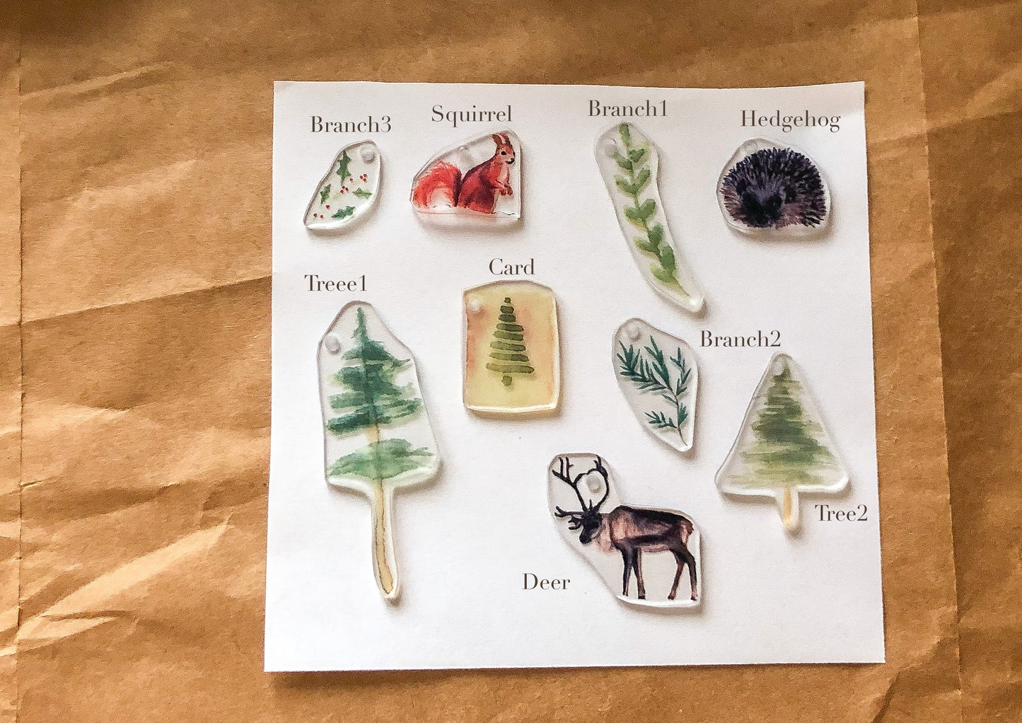 Geschenkanhänger, Charms