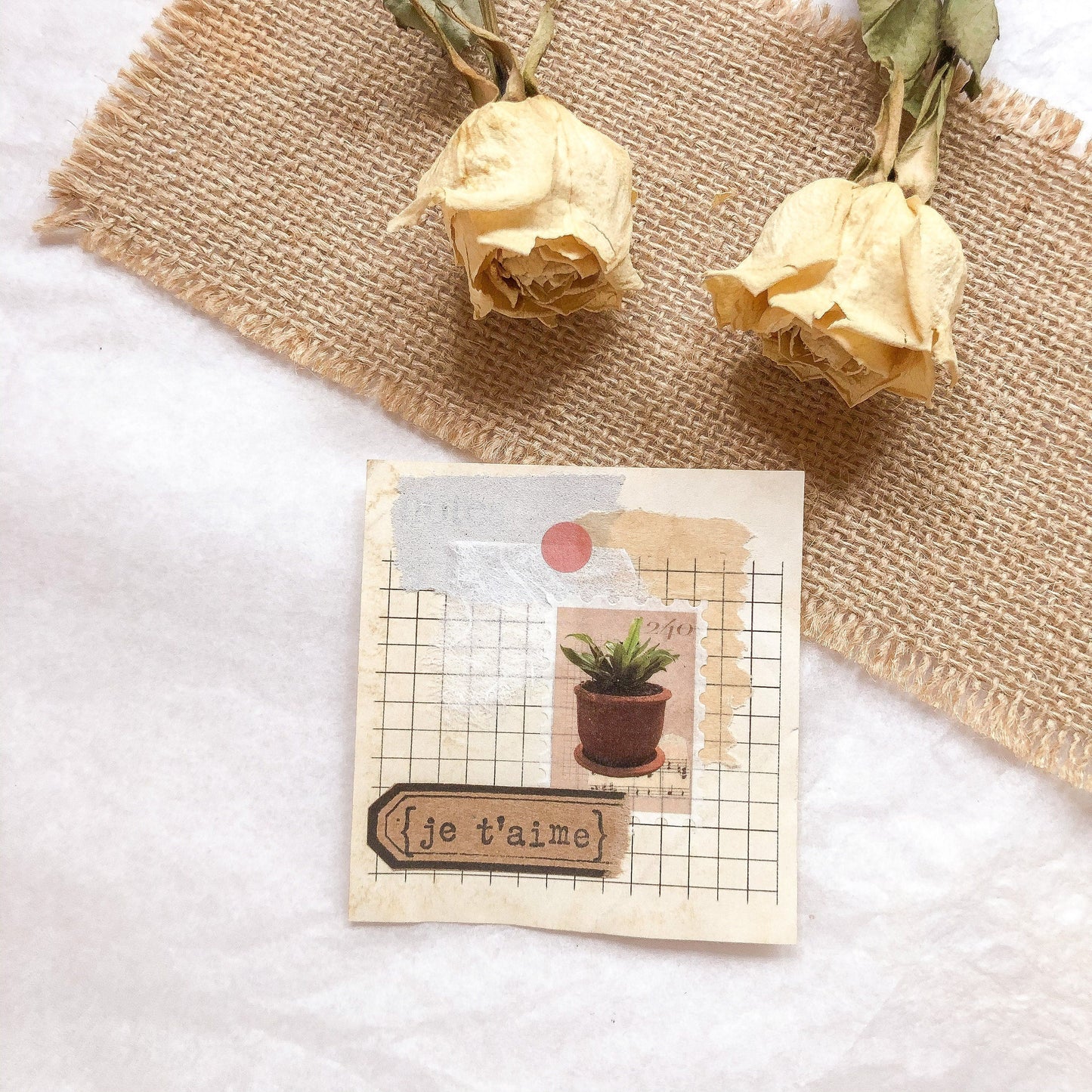 Stamp Washi Tape Rose
