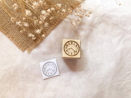 Holzstempel Uhr, Stempel, Laserstempel, samesjournal