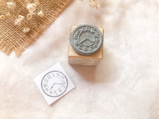 Holzstempel Uhr, Stempel, Laserstempel, samesjournal