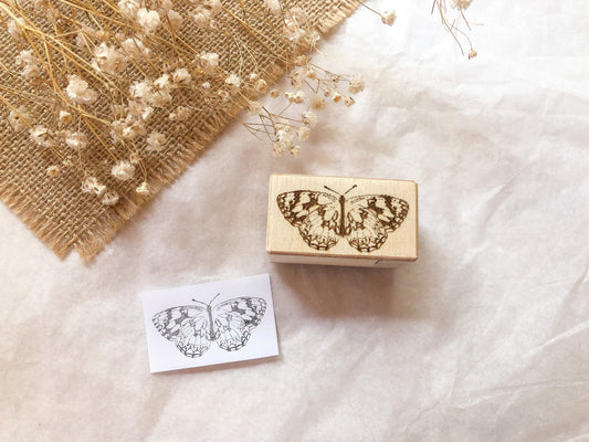 Holzstempel Schmetterling, Stempel, Laserstempel, samesjournal