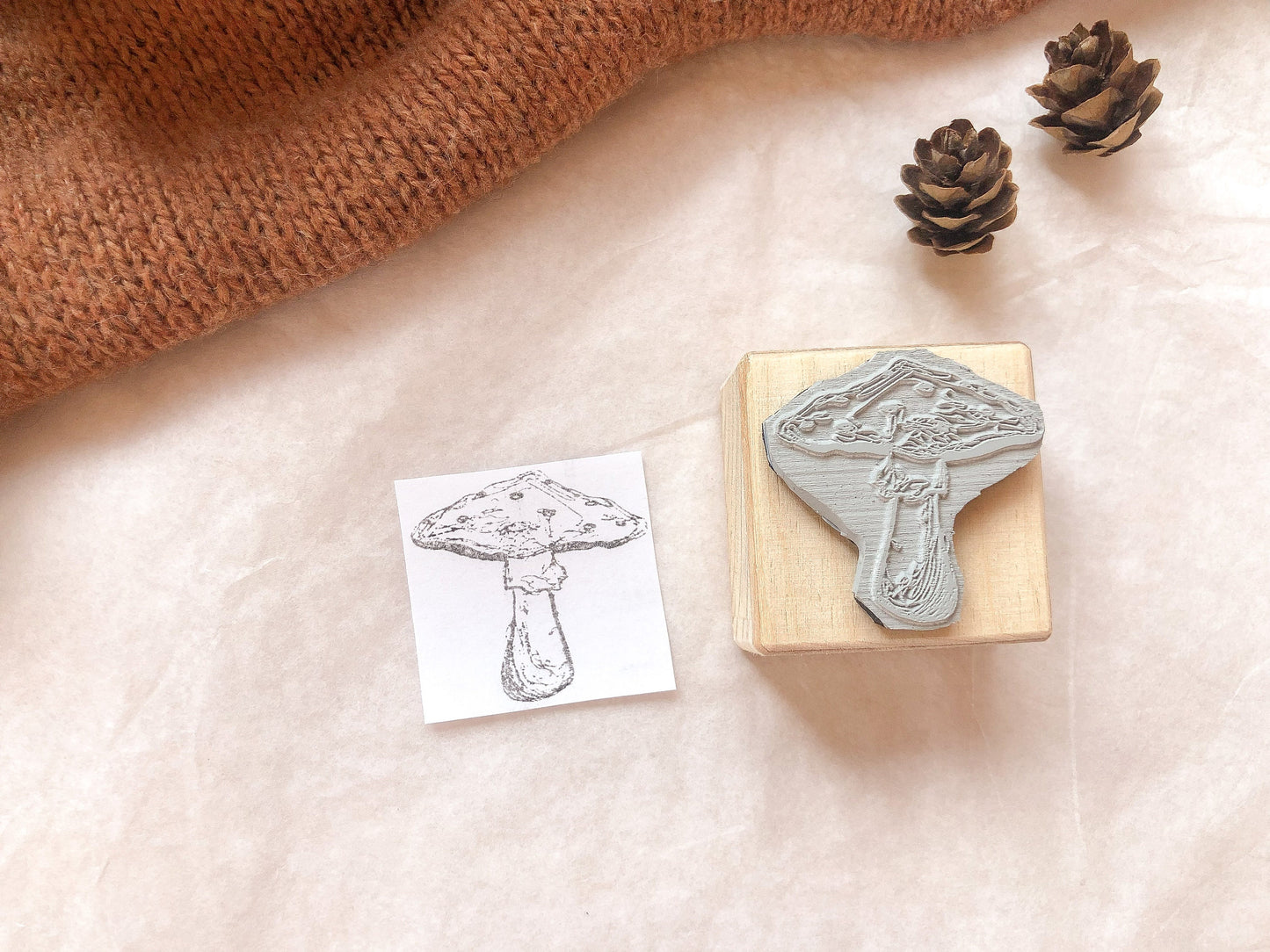 Holzstempel Fliegenpilz, Pilze, Stempel, Laserstempel, samesjournal