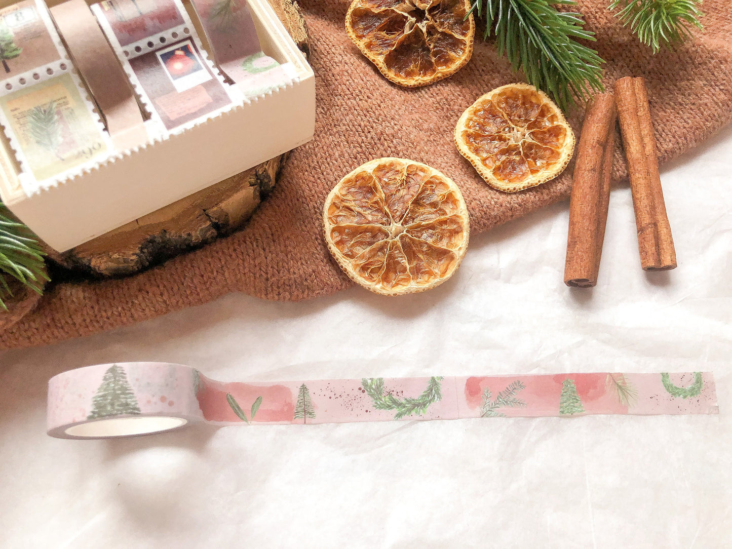 Washi Tape Weihnachten, Klebeband, Washis, Papier Tannen, Kränze, Winter - samesjournal