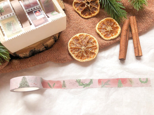 Washi Tape Christmas, Adhesive Tape, Washis, Paper Firs, Wreaths, Winter - samesjournal