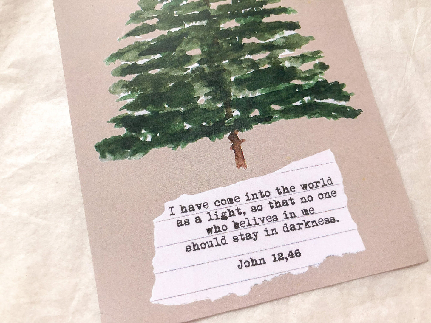 Postkarte Weihnachten, Bibelvers, Postkarte, Karte, Mail, Postcard - samesjournal