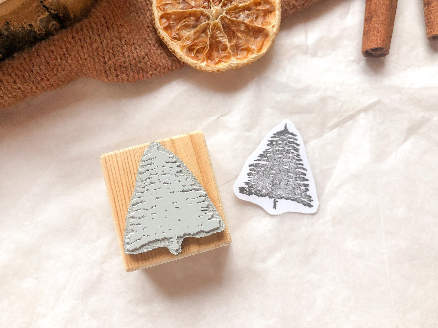 Holzstempel Tannenbaum, Stempel, Laserstempel, Weihnachten, samesjournal