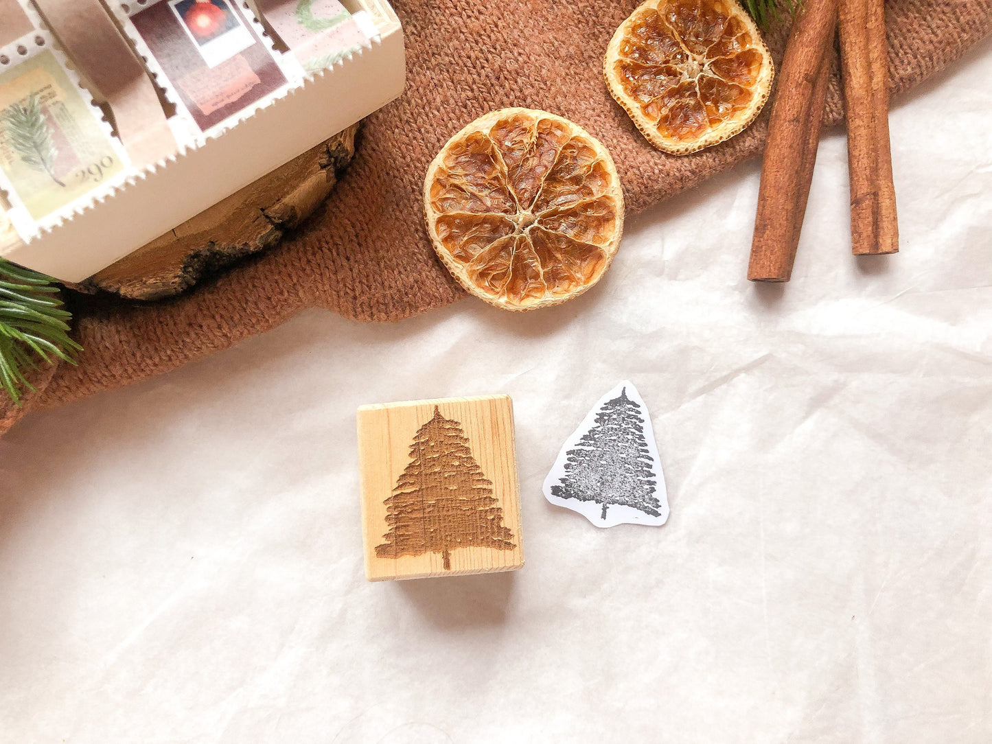 Holzstempel Tannenbaum, Stempel, Laserstempel, Weihnachten, samesjournal
