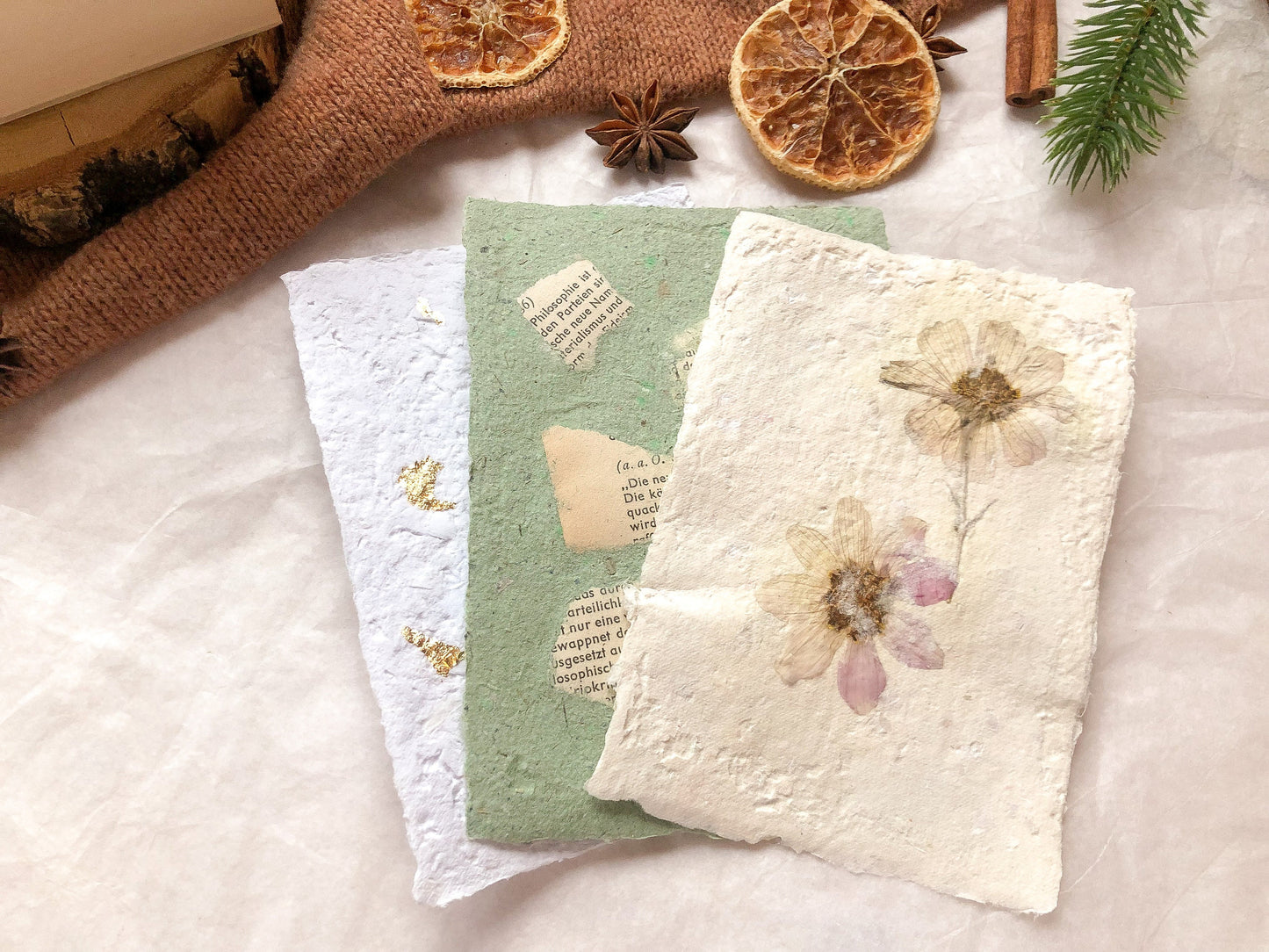 Handmade Paper Special Sets - Geschöpftes Papier besonderes Set - samesjournal