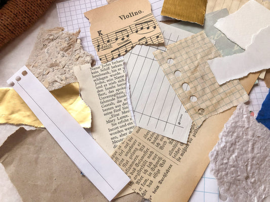 Ensemble de chutes de papier, morceaux de papier, papiers divers, 25, samesjournal