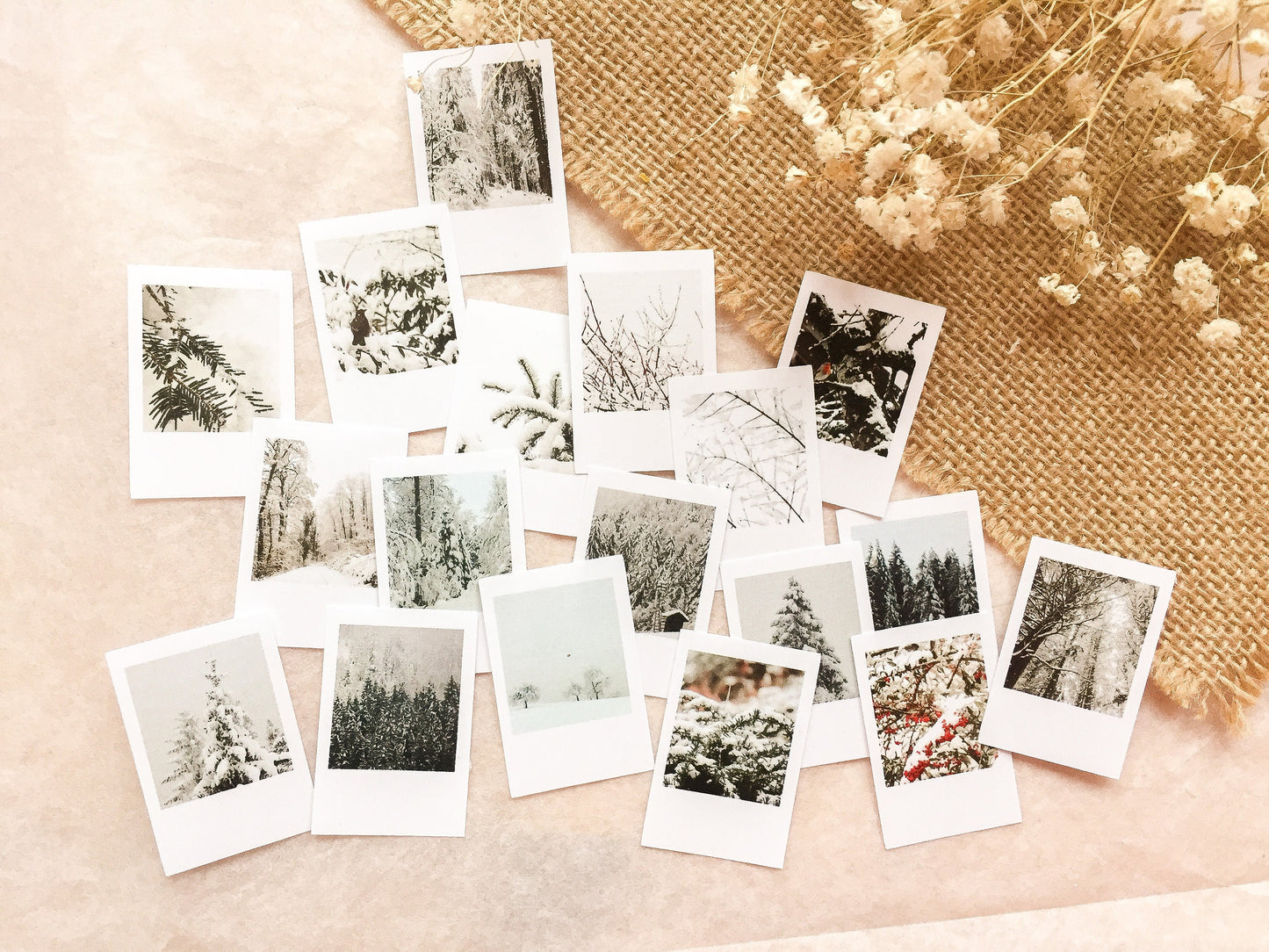 Winter Foto Sticker, Aufkleber, Winterliche Fotos, samesjournal
