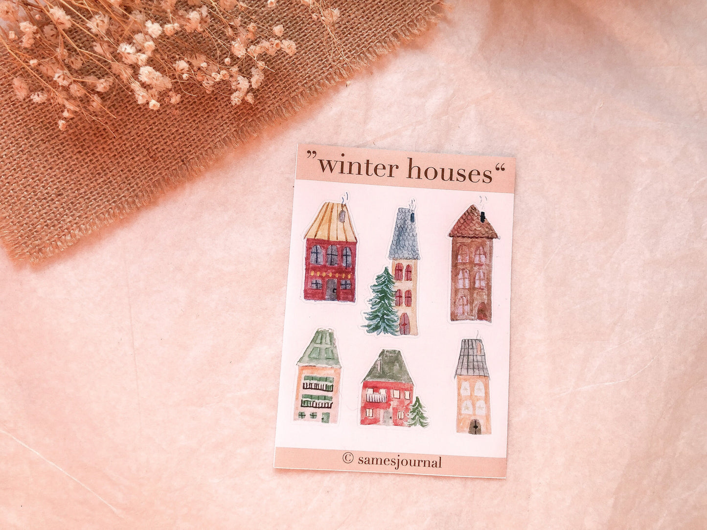 Häuser Sticker, Aufkleber, Architektur, Haus -samesjournal