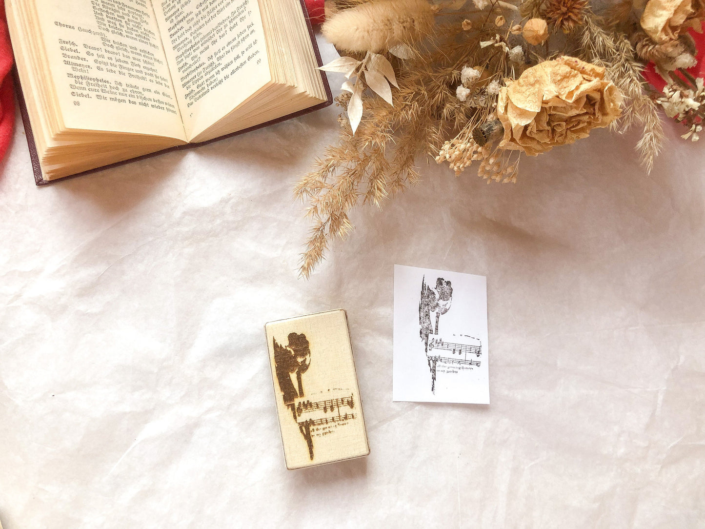 Holzstempel Frühling, Tulpe, Blumen, Stempel, Laserstempel, samesjournal