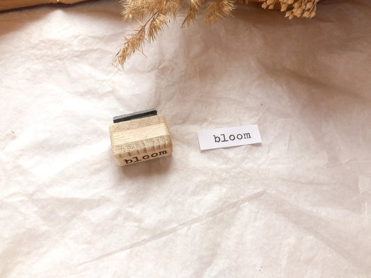 Wooden stamp spring, bloom, stamp, laser stamp, samesjournal
